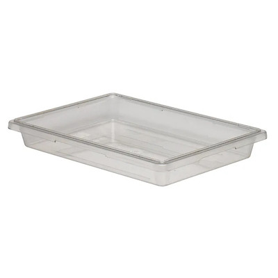 Cambro 18263CW135 5 Gal. 26" W x 18" D x 3 1/2" H Clear Polycarbonate Camwear Food Storage Container