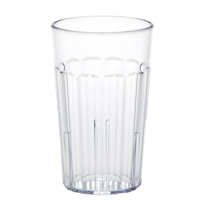 Cambro NT10152 10 Oz. Clear SAN Plastic Fluted Newport Tumbler