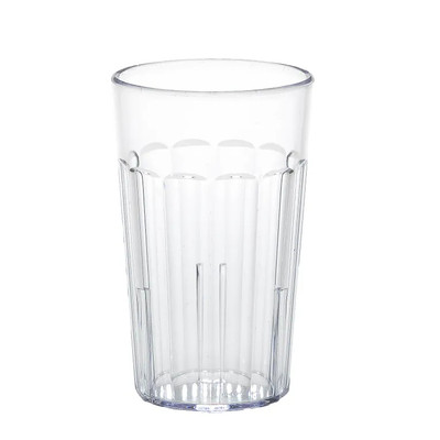 Cambro NT10152 10 Oz. Clear SAN Plastic Fluted Newport Tumbler