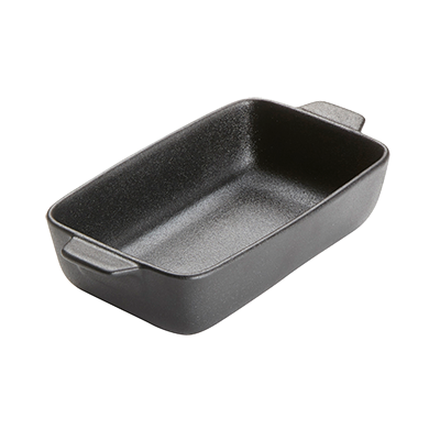 American Metalcraft PBB9 20 Oz. Porcelain Black Matte Finish Rectangular Casserole