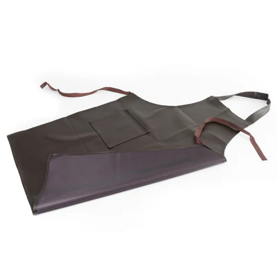 Admiral Craft HVA-2638 35" L x 26" W Brown Bib Apron