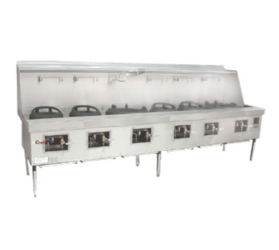 Town MF-6-STD-NG 138" W Natural Gas Wok Range