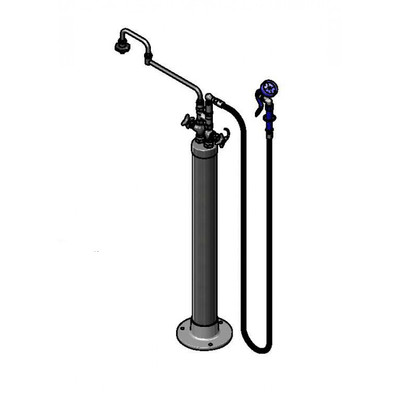 T&S Brass B-0182 Kettle Filler Stanchion 4"