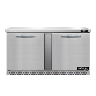Continental Refrigerator SW60N-FB 60"W Two-Section Work Top Refrigerator
