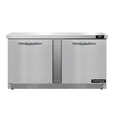 Continental Refrigerator SW60N-FB 60"W Two-Section Work Top Refrigerator