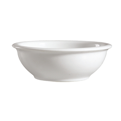 CAC China 101-207 7" Dia. Bone White Porcelain Round Lincoln Casserole Bowl (1 Dozen)