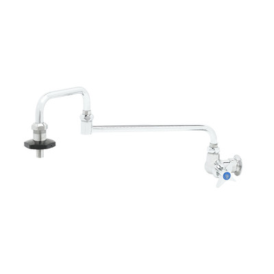 T&S Brass B-0592-CR Pot & Kettle Filler Faucet wall mount single control 18"
