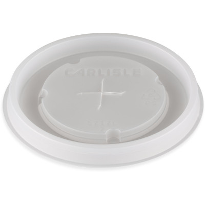 Carlisle 5212L30 Polystyrene Translucent Disposable Lid (1,000 Each Per Case)