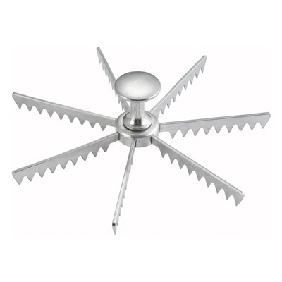 Winco APM-07 7 Cut Cast Aluminum Pie / Cake Marker