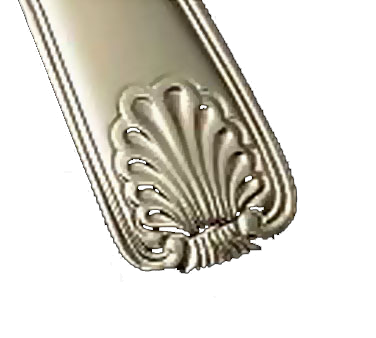 Bon Chef S2001 6.29" 18/10 Stainless Steel Shell Bouillon Spoon