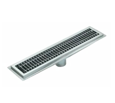 IMC Teddy FWR-72-SG FWR 7.5" x 72" Stainless Steel Floor Trough with Subway Grating