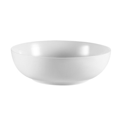 CAC China MXS-11 5 Qt. Super White Porcelain Round Catering Collection Mix Salad Bowl (6 Each Per Case)