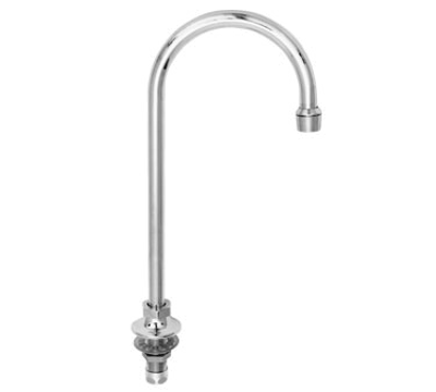 Fisher 1937 6" Rigid Gooseneck Spout Brass Faucet With Single Inlet