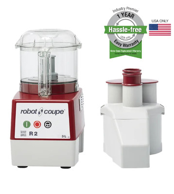 Robot Coupe R2NCLR 3 L. Clear Polycarbonate Bowl Commercial Food Processor - 120 Volts, 1 HP