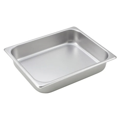 Winco SPH2 2-1/2" Deep 1/2 Size Stainless Steel Steam Table Pan