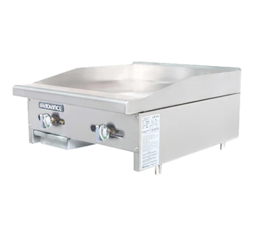 Turbo Air TAMG-24-LP 24" Liquid Propane Countertop Radiance Griddle - 44,000 BTU