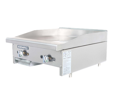 Turbo Air TAMG-24-LP 24&quot; Liquid Propane Countertop Radiance Griddle - 44,000 BTU