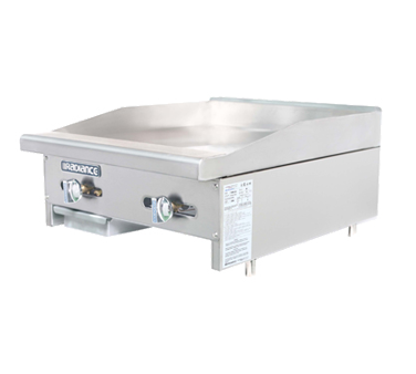 Turbo Air TAMG-24-LP 24&quot; Liquid Propane Countertop Radiance Griddle - 44,000 BTU
