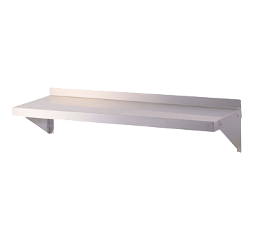 Turbo Air Tsws-1460 Shelf Wall-Mounted 60"W 2"H Rear Up-Turn 18/304 Stainless Steel