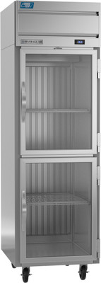 Beverage Air CT1HC-1HG 26" W One-Section Glass Door Reach-In Cross-Temp Convertible Refrigerator/Freezer