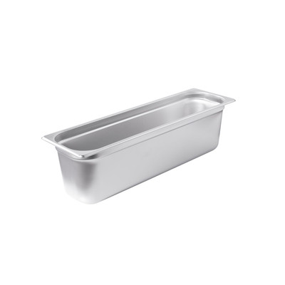 CAC China STPHL-24-6 Half Size Long 6" Deep 24 Ga. Stainless Steel Solid Steam Pan (12 Each Per Case)