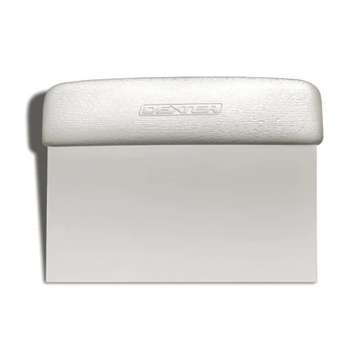 Dexter 17303R Sani-Safe Dough Cutter Scraper 6" x 3" Stainless Steel Blade And Textured Polypropylene Handle