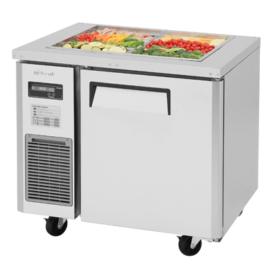Turbo Air JBT-36-N 7.5 Cu. Ft. Stainless Steel One-Section J Series Refrigerated Buffet Table - 115 Volts