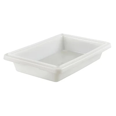 Cambro 12183P148 1.75 Gal. 18" W x 12" D x 3 1/2" H Natural White Polyethylene Food Storage Container