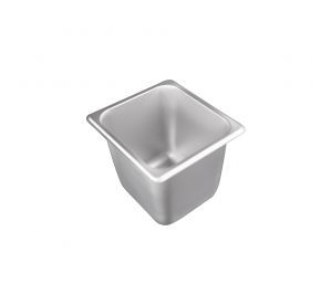 CAC China STPS-S25-6 0.17 Size 6" 25 Ga. Stainless Steel Standard Solid Steam Pan (48 Each Per Case)