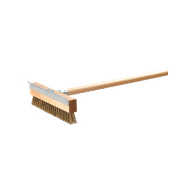 Carlisle 4029300 10" Stainless Steel Pizza Oven Brush & Scraper Head