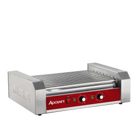 Admiral Craft HRG-09 22.5" W Stainless Steel 9 Rollers Hot Dog Grill - 1170 Watts