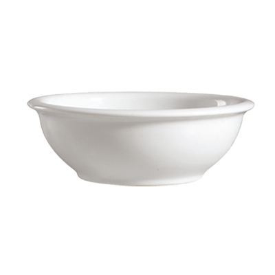 CAC China 101-209 9&quot; Dia. Bone White Porcelain Round Lincoln Casserole Bowl (10 Dozen Per Case)