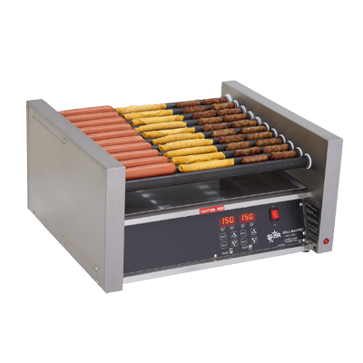 Star 45SCE Grill-Max® 45 Hot Dog Grill Duratec® Non-Stick Roller Type with Stadium Seating and Thermostatic Controls - 120V