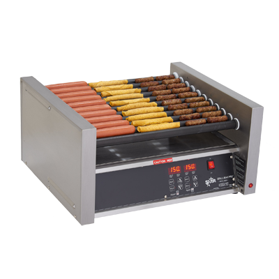 Star 45SCE Grill-Max® 45 Hot Dog Grill Duratec® Non-Stick Roller Type with Stadium Seating and Thermostatic Controls - 120V