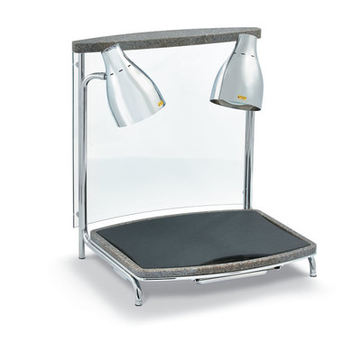 Vollrath 46670 Carving Station Tempered Glass Breath Guard Contoured 24-1/2"W X 21-5/8"D X 26-11/16"H 250 Watts
