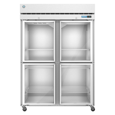 Hoshizaki F2A-HG 55" W Two-Section Glass Door Reach-In Steelheart Series Freezer - 115 Volts