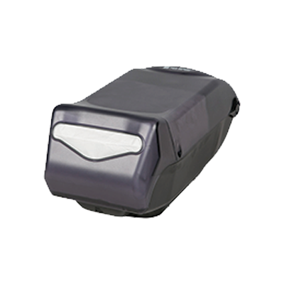 San Jamar H5005TBK Full Fold Countertop Napkin Dispenser Translucent Black Pearl