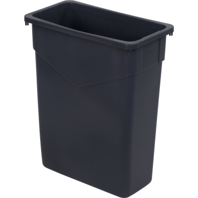 Carlisle 34201523 15 Gallon Polyethylene Gray Trimline Waste Container