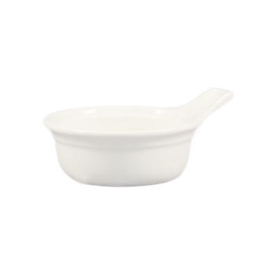 CAC China CAS-15 15 Oz. Bone White Ceramic Oval Casserole (2 Dozen Per Case)