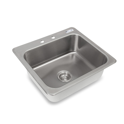 John Boos PB-DISINK201608 1 Compartment Stainless Steel Pro-Bowl Drop-In Sink 23-5/8"W x 21-5/8"D x 8"H