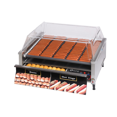 Star 75SCBD Stadium Seating Grill-Max Hot Dog Grill With Roller-Type With Integrated Bun Drawer