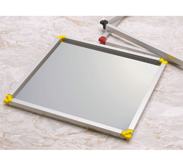 Matfer Bourgeat 370109 23.75" x 0.75" x 15.75" Square Black Aluminum Stacking Frame