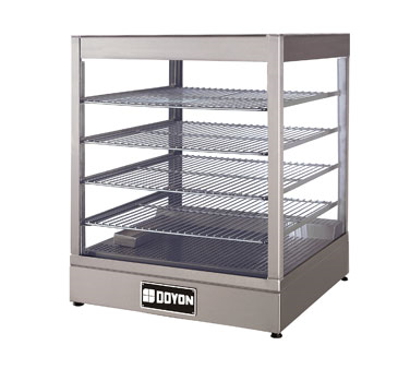 Doyon DRP4S Food Warmer/Display Case Countertop With Four Shelf Interior Rack Capacity 120V