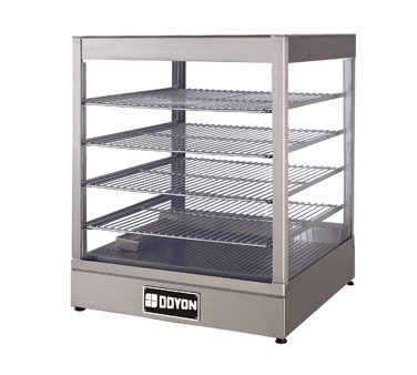 Doyon DRP4S Food Warmer/Display Case Countertop With Four Shelf Interior Rack Capacity 120V