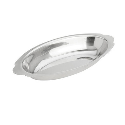 American Metalcraft AO120 12 Oz. Stainless Steel Oval Au Gratin Dish
