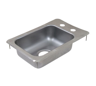 John Boos PB-DISINK101405 1 Compartment Stainless Steel Pro-Bowl Drop-In Sink 12-1/4"W x 18"D x 5"