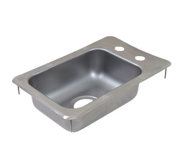 John Boos PB-DISINK101405 1 Compartment Stainless Steel Pro-Bowl Drop-In Sink 12-1/4"W x 18"D x 5"