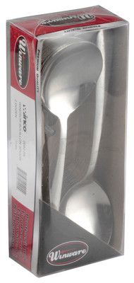 Winco 0082-04 6" 18/0 Stainless Steel Bouillon Spoon (24 Pieces Per Pack)
