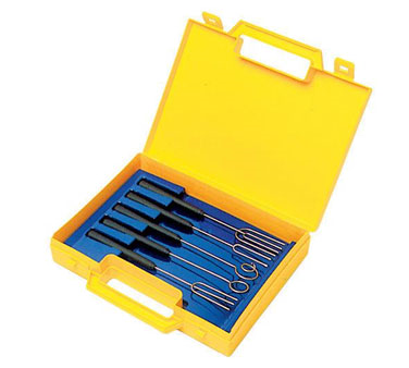 Matfer Bourgeat 262002 Stainless Steel Chocolate Fork Set with Case