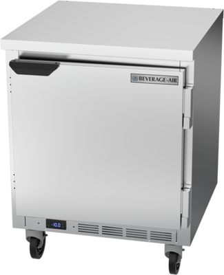 Beverage Air WTF27HC-FLT 27"W One Door Stainless Steel Worktop Freezer